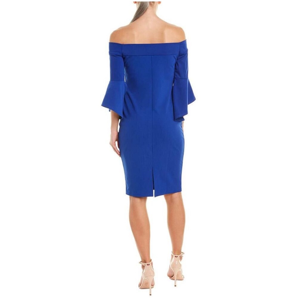 bebe Light Blue Off-Shoulder Dress - Picture 2 of 8